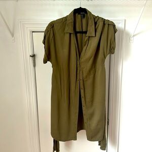 Military green tunic jacket. Size L. Gently worn. Perfect for winter.